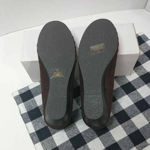 ALDO Women's  Clay Wedge Brown Suede Leather Shoes Size 5 - Picture 9 of 10